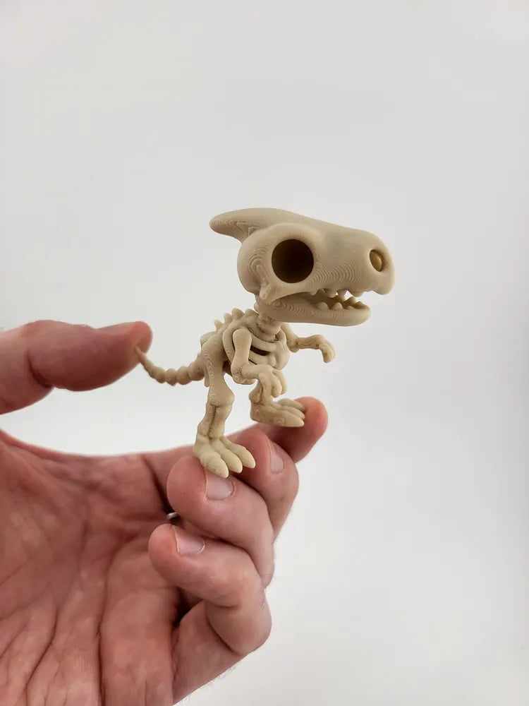 Skeleton Dino Keychain Cute Miniature Fossil Style