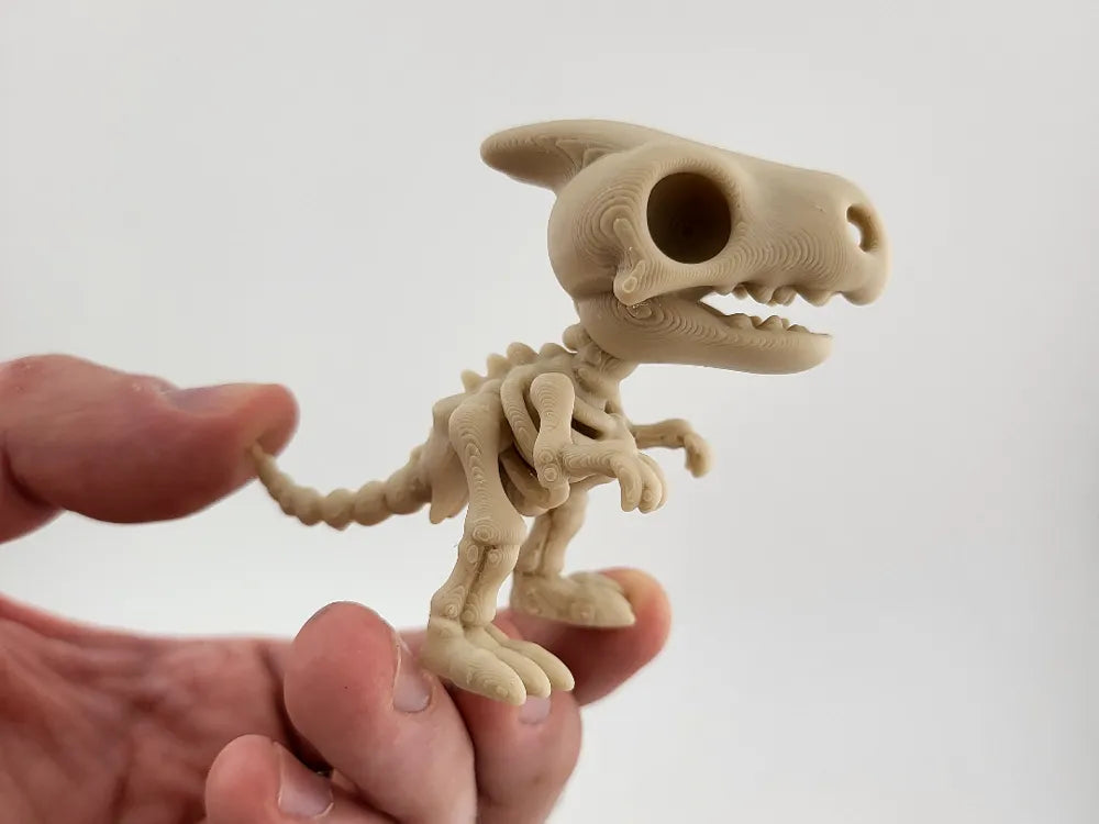 Skeleton Dino Keychain Cute Miniature Fossil Style