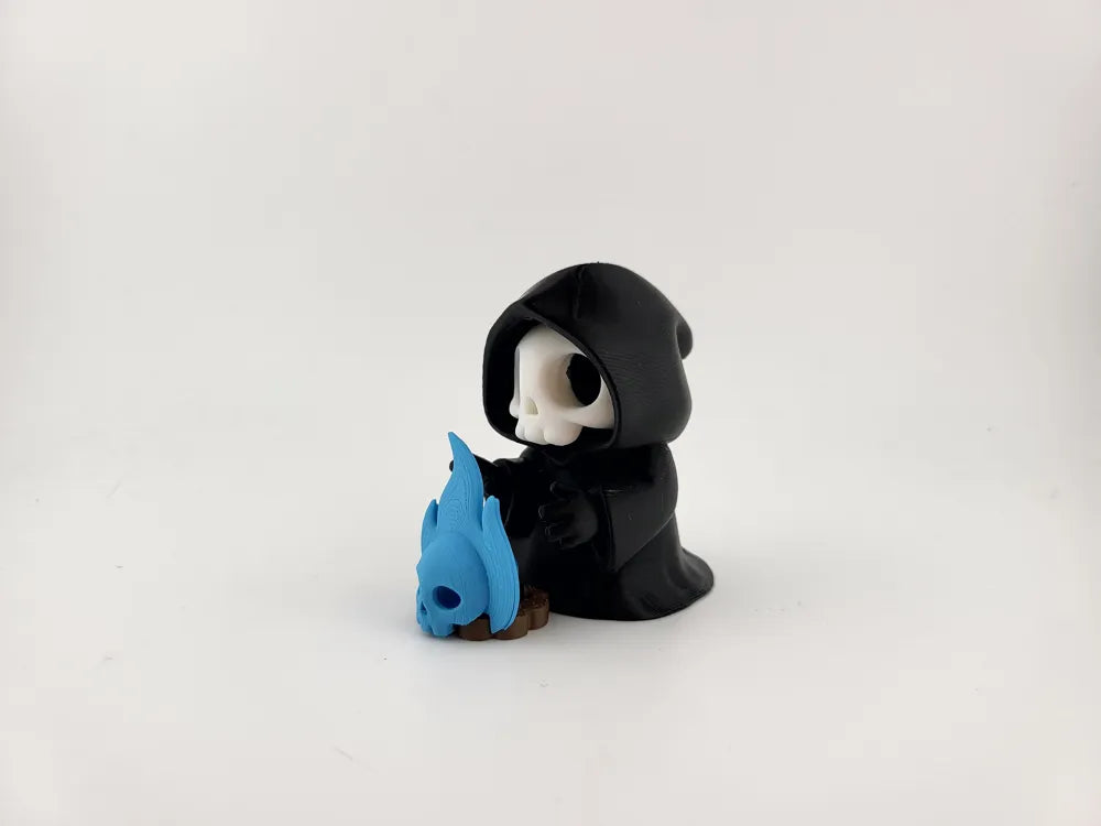 Kawaii Grim Reaper with Magic Flame Spooky
