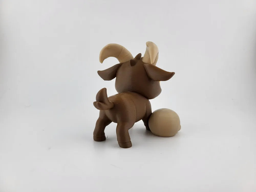 Cute Demon Goat Figurine – 3D Printed Desk Decor