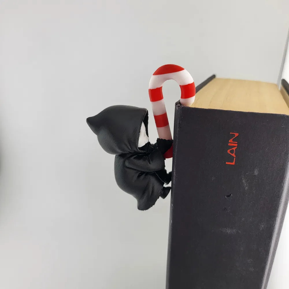 Grim Reaper Book Climber Christmas Candy Cane