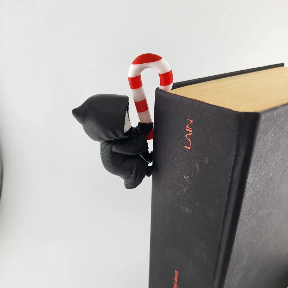 Grim Reaper Book Climber Christmas Candy Cane