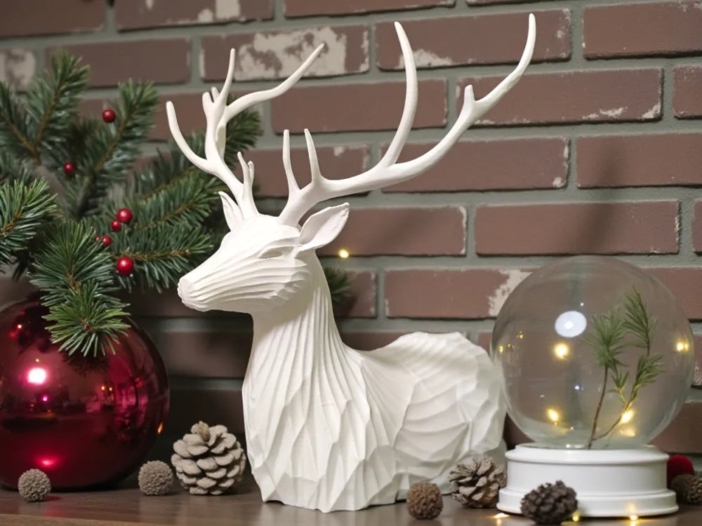 Abstract Deer Stag Sculpture