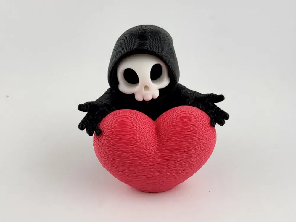 Grim Reaper Heart Gothic Valentine Mini Figure