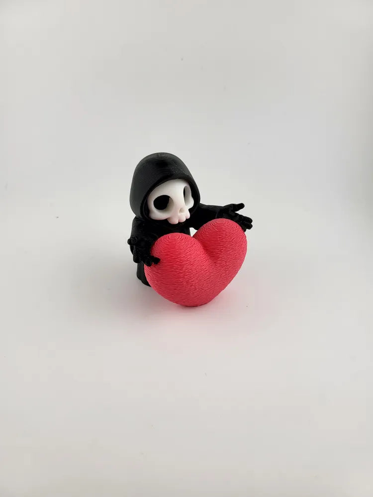 Grim Reaper Heart Gothic Valentine Mini Figure