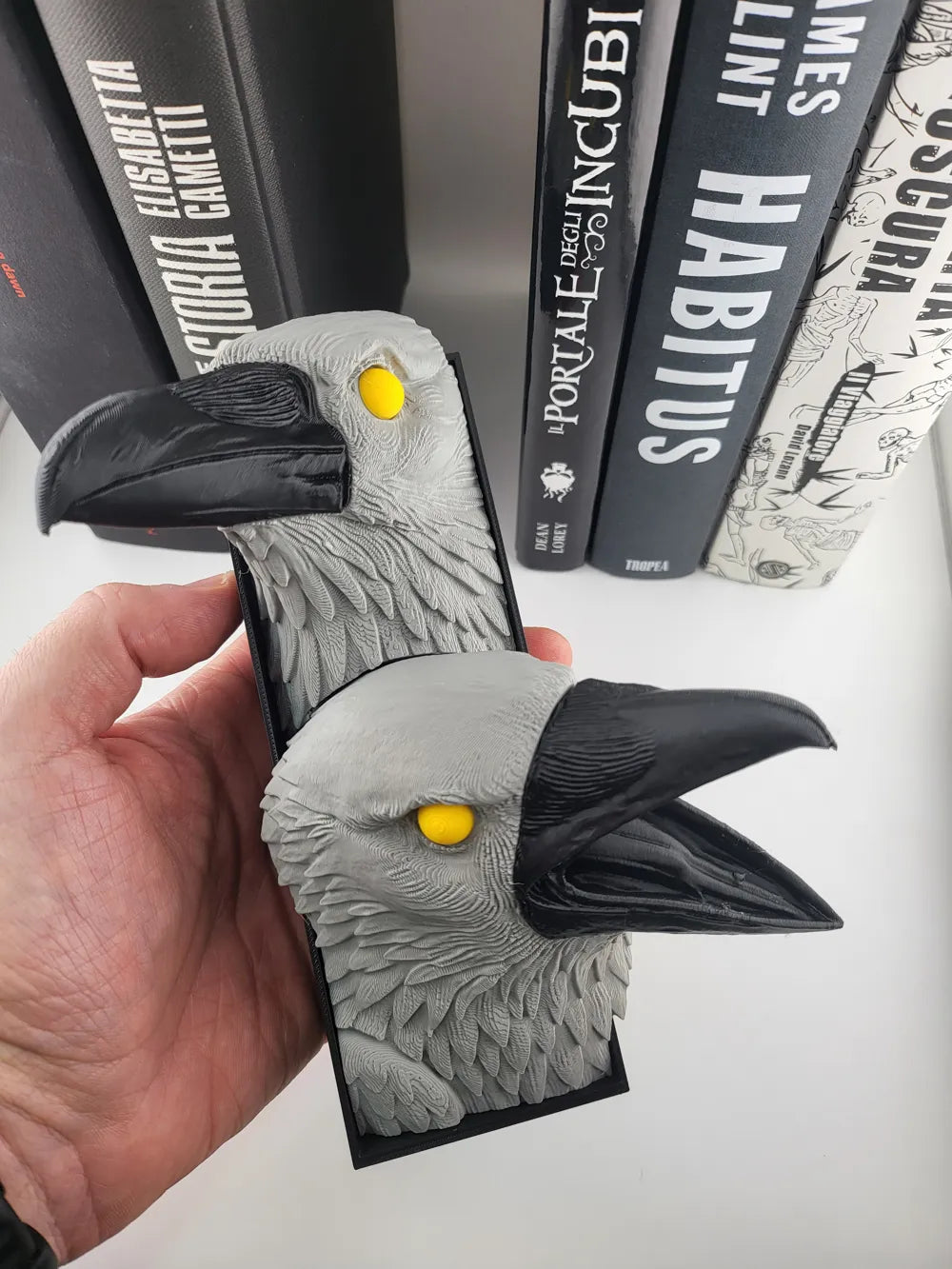 Book Nook Gothic Crow Shelf Insert Dark Libraries