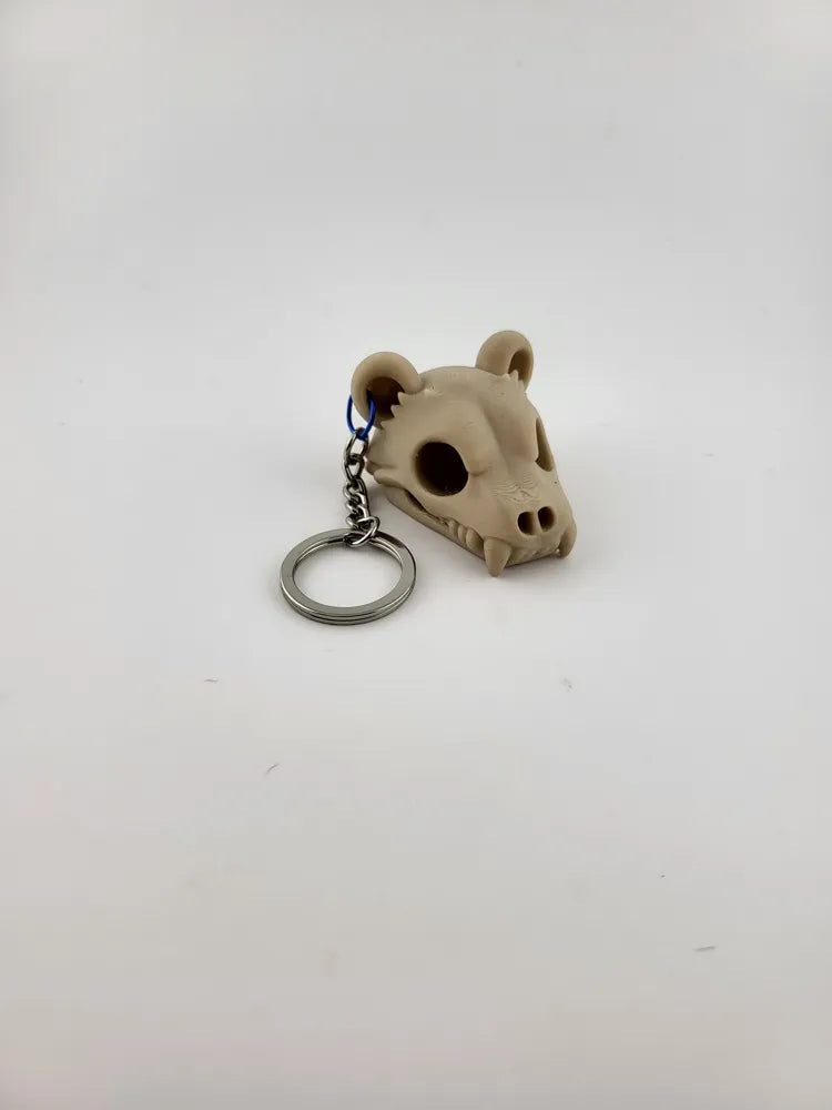 Bear Skull Keychain