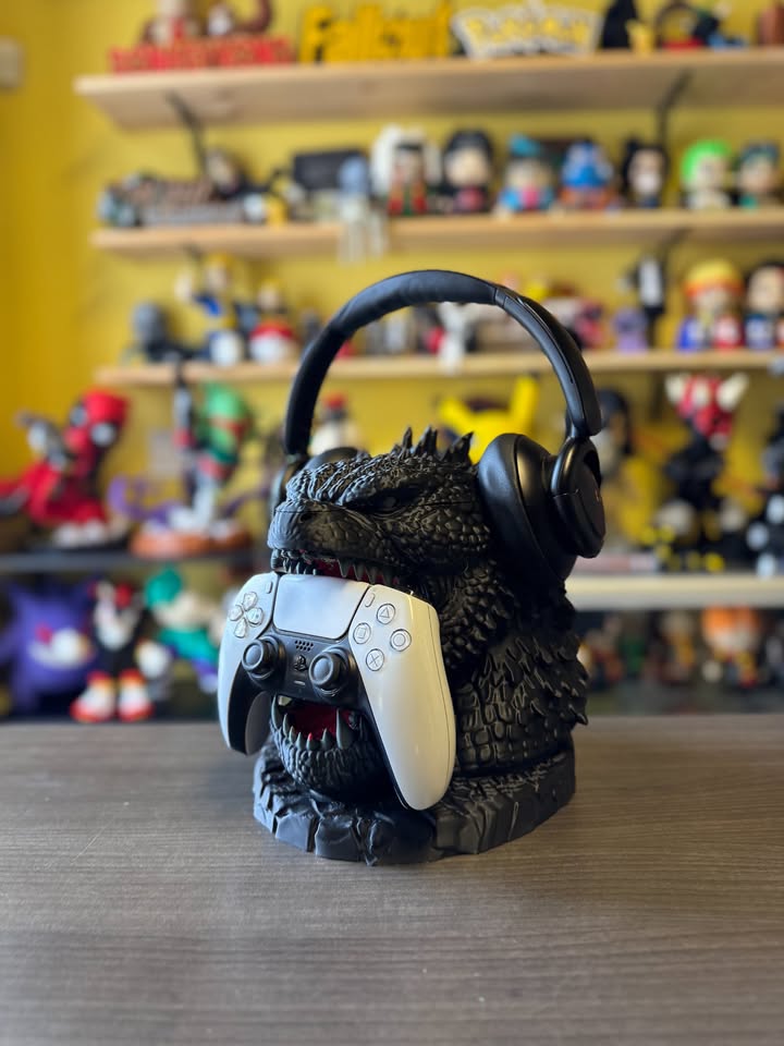 Godzilla Gaming Controller & Headphone Holder
