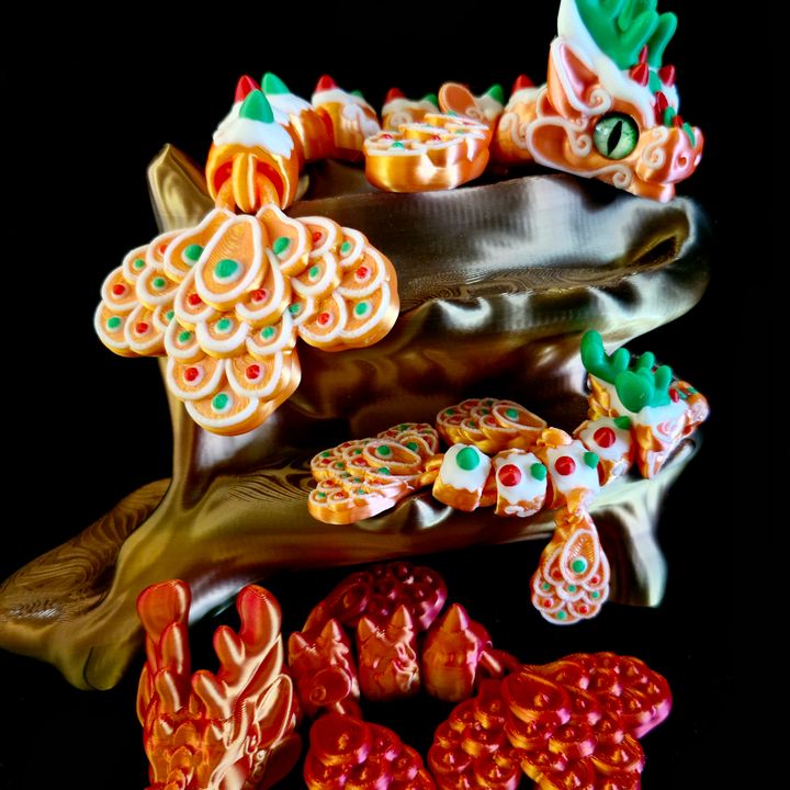 Gingerbread Medium & Baby Dragon