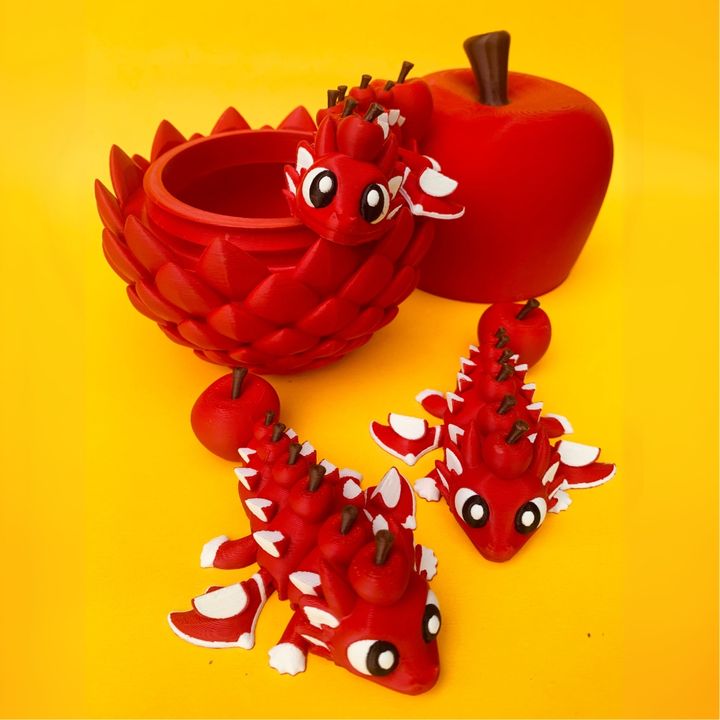 Flexi Apple Dragon And Egg Box