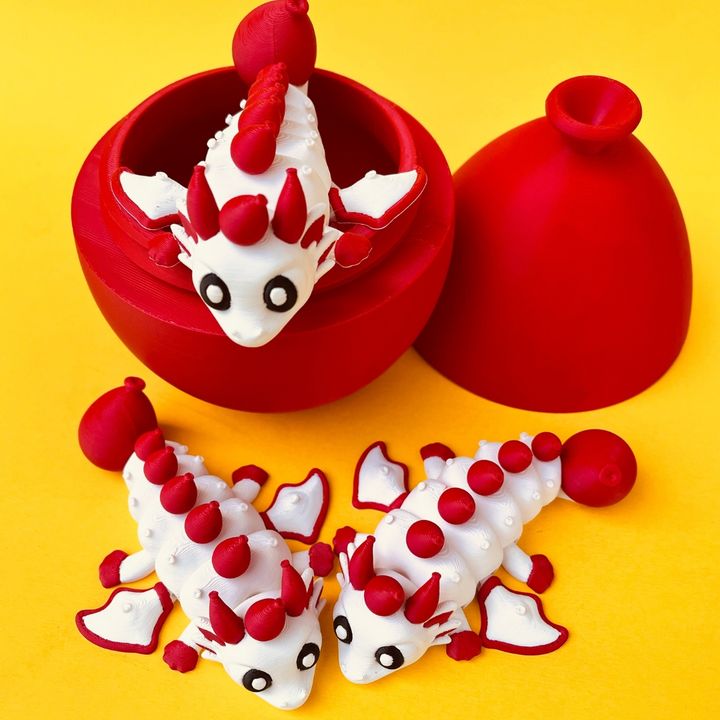 Flexi Balloon Dragon And Balloon Box, Articulated Winged Dragon