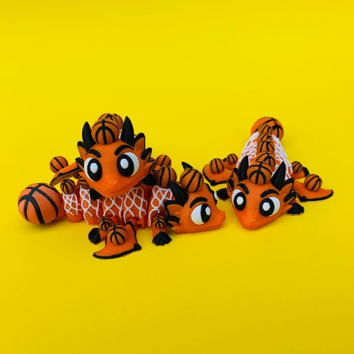 Articulated Basketball Dragon And Egg