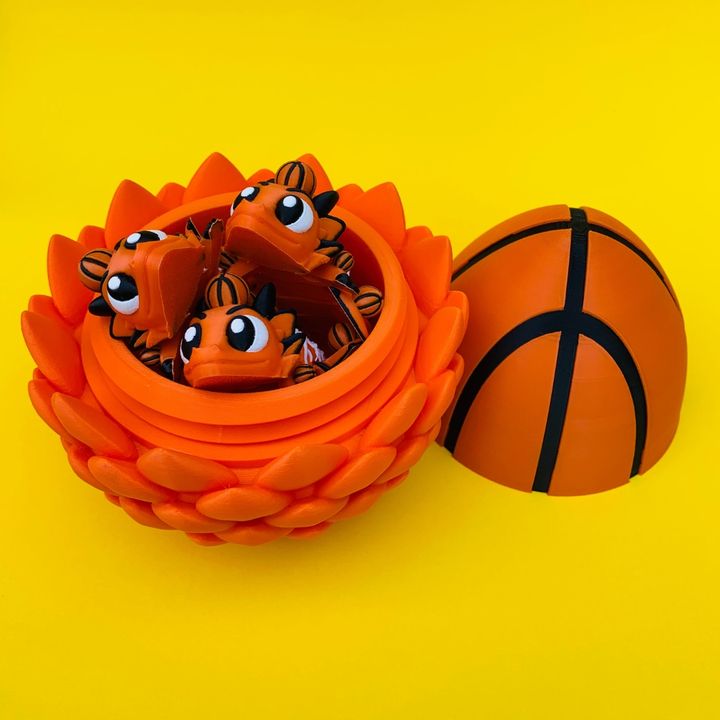 Articulated Basketball Dragon And Egg