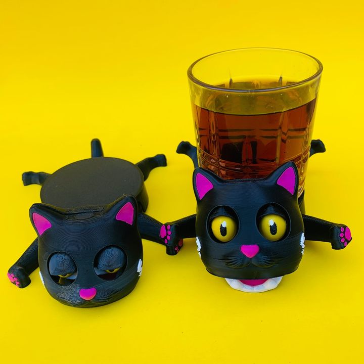 Cat Coaster Cup Holder