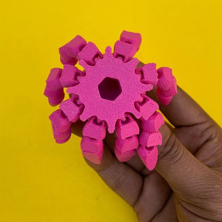 Articulated Knitted Baby Octopus: Pen Topper