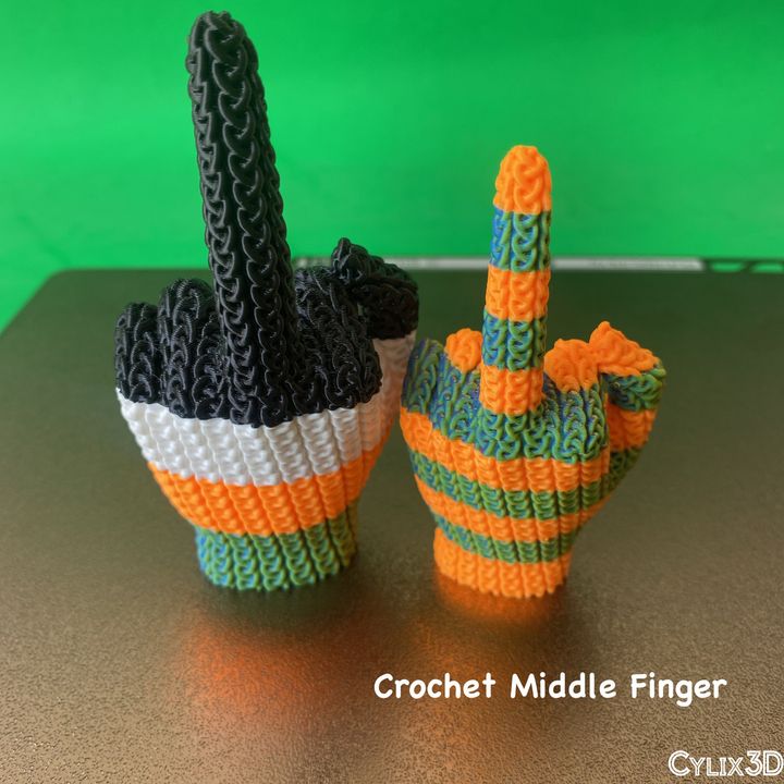 Crochet Middle Finger