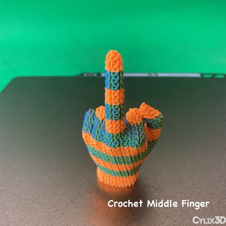 Crochet Middle Finger