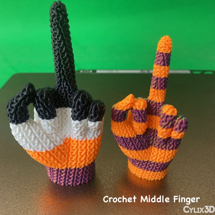Crochet Middle Finger