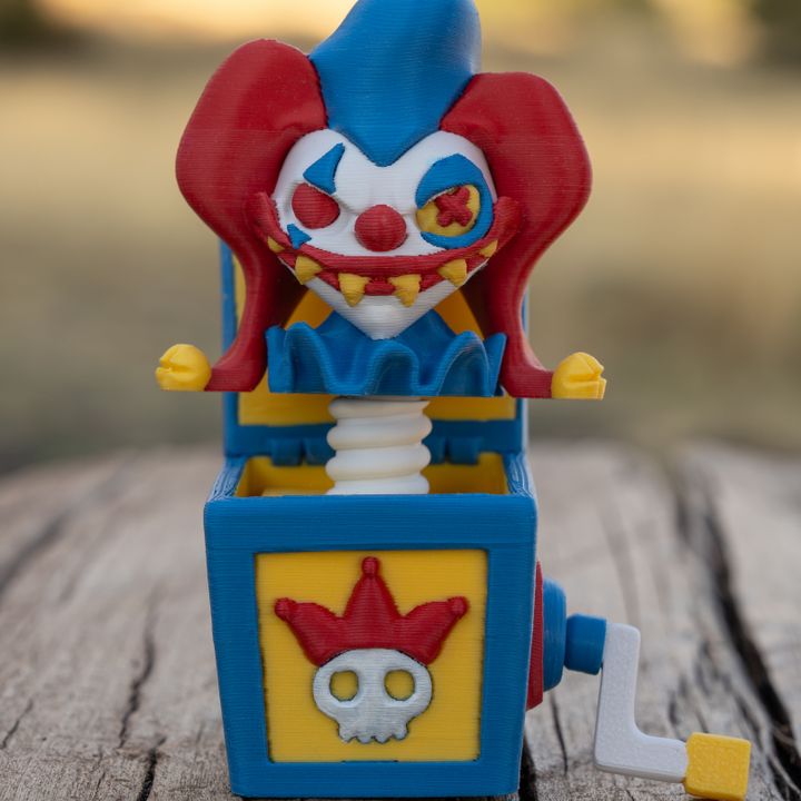 Twisty clown in a box