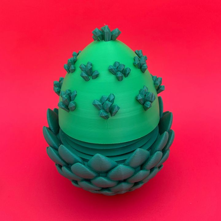 Articulated Crystal Dragon And Egg Box