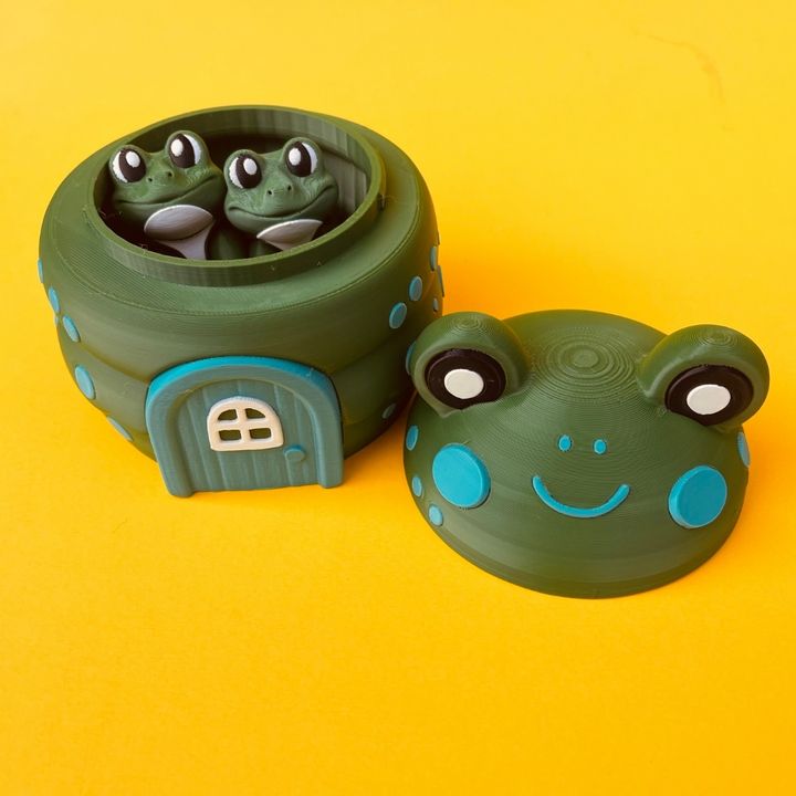 Articulated Frog And House Storage Box