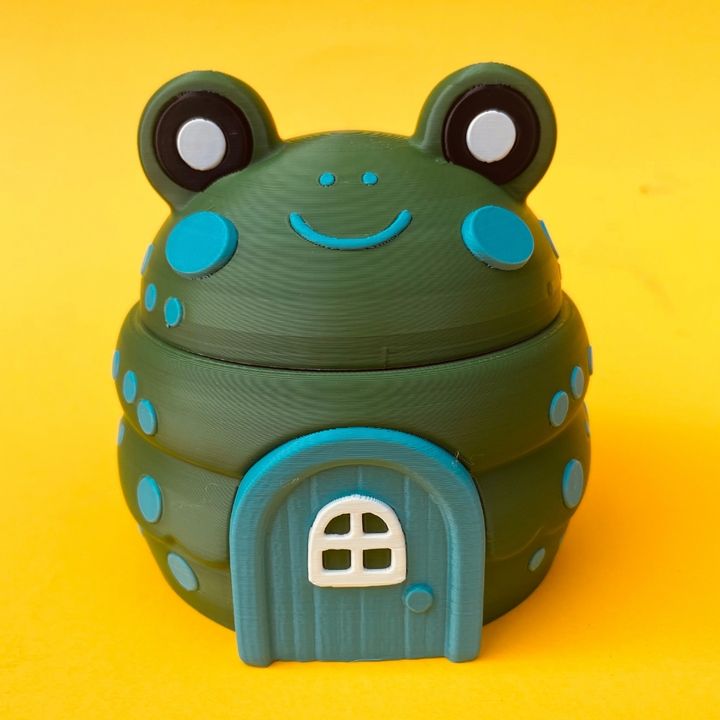 Articulated Frog And House Storage Box
