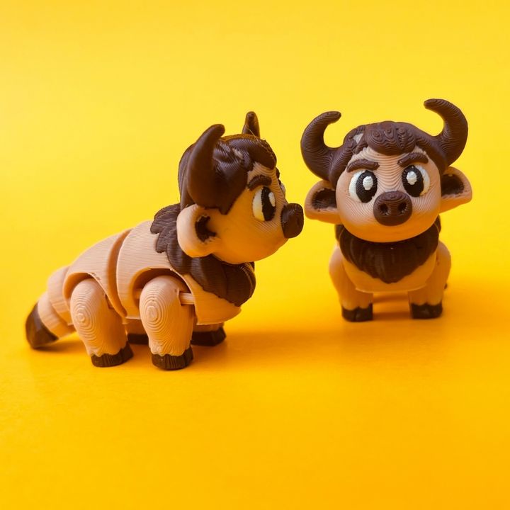 Articulated Highland Cow And House Storage Box