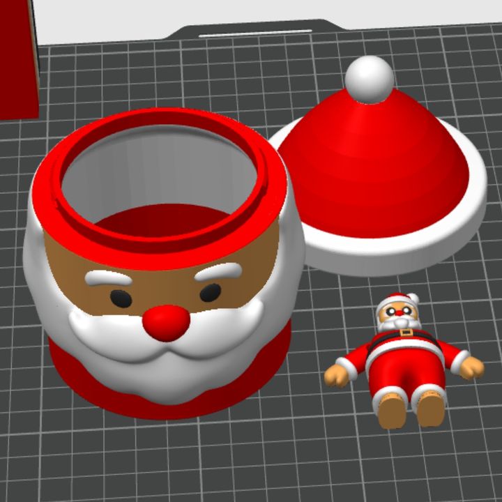 Articulated Santa And Christmas Gift Box Fidget Toy