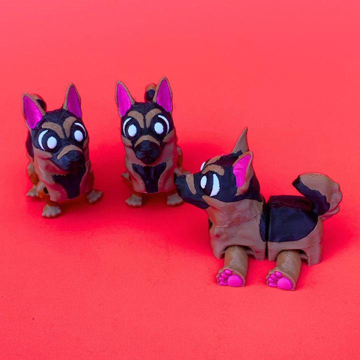 Flexi German Shepherd, Articulated Dog