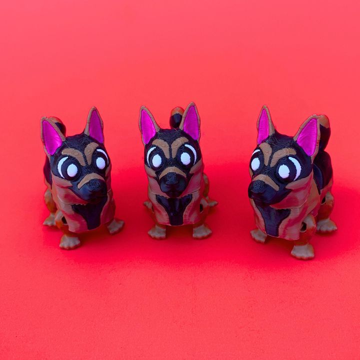 Flexi German Shepherd, Articulated Dog