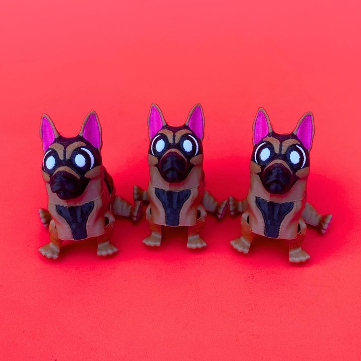 Flexi German Shepherd, Articulated Dog