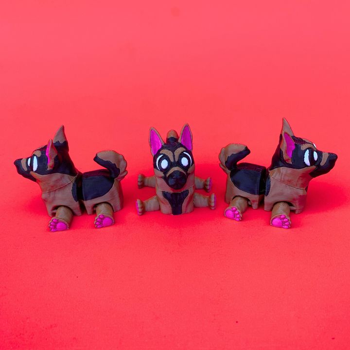 Flexi German Shepherd, Articulated Dog