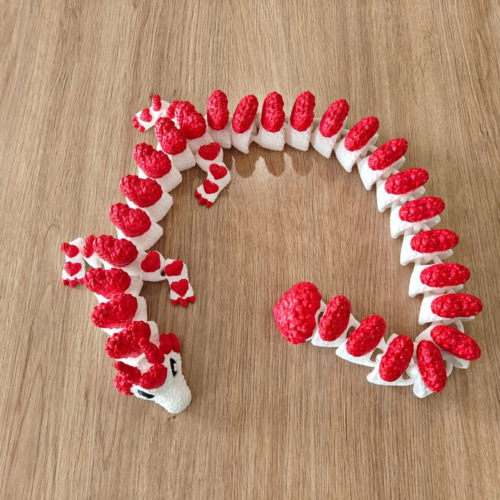 Flexi Love Dragon: Articulated Valentine Dragon