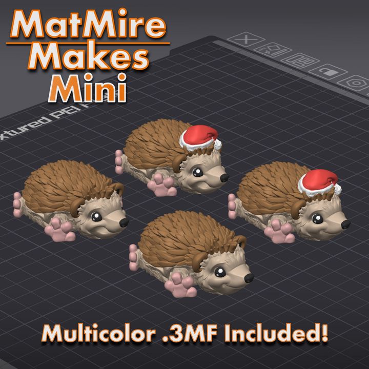 MMMini Hedgehog + Santa Hat