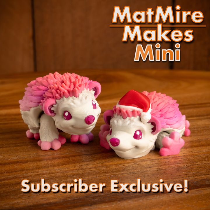 MMMini Hedgehog + Santa Hat
