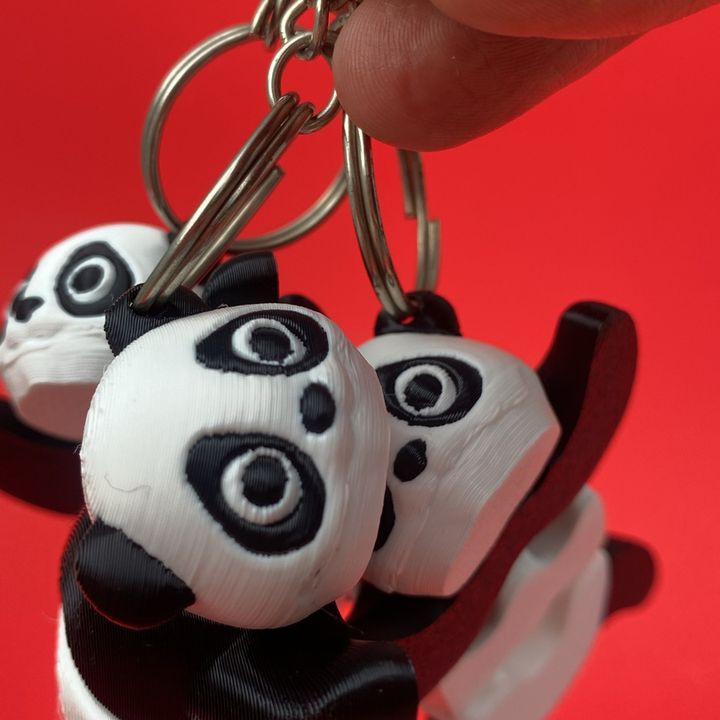 Flexi Panda Keychain/Fridge Magnet