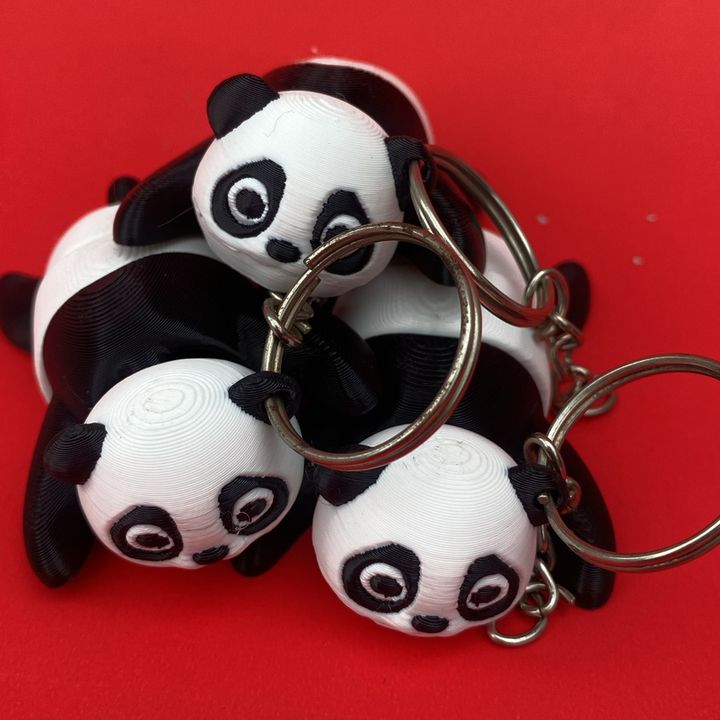 Flexi Panda Keychain/Fridge Magnet