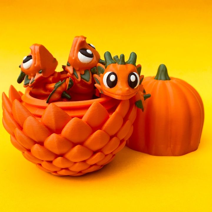Flexi Pumpkin Dragon And Egg Box
