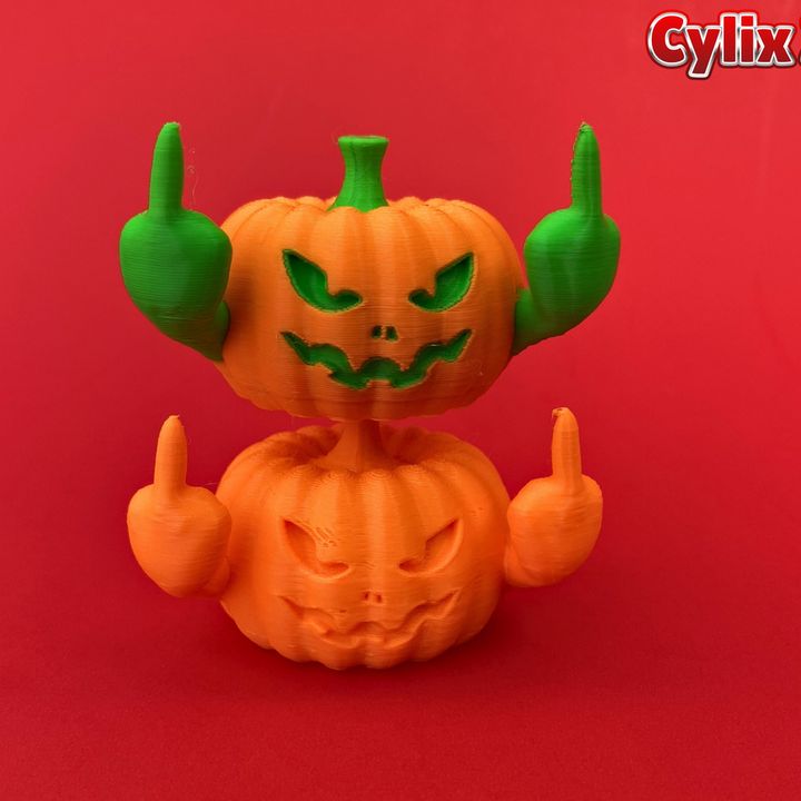 Funny Pumpkin Middle Finger Prank