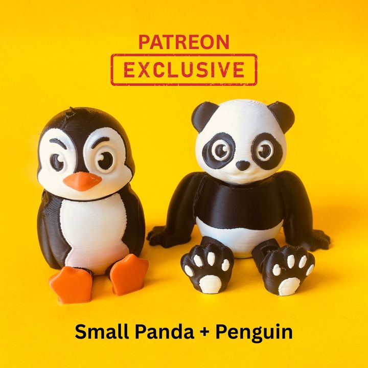 Small Panda and Penguin