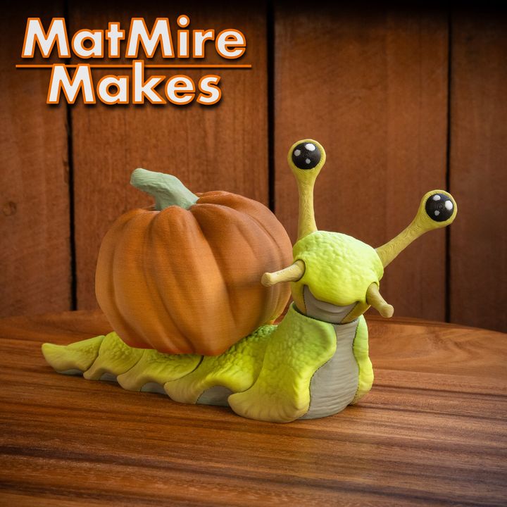 Snail & Slug with Holiday Extras, Articulated fidget figure