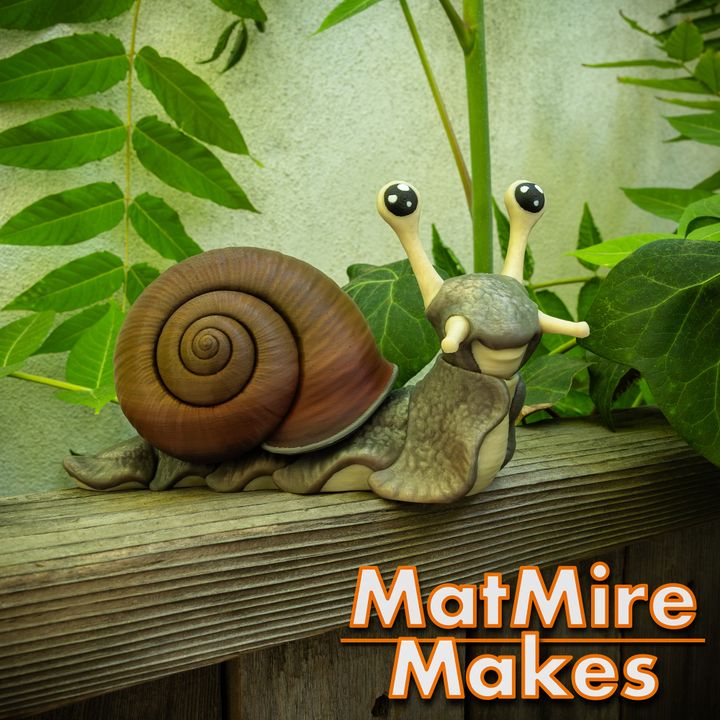 Snail & Slug with Holiday Extras, Articulated fidget figure