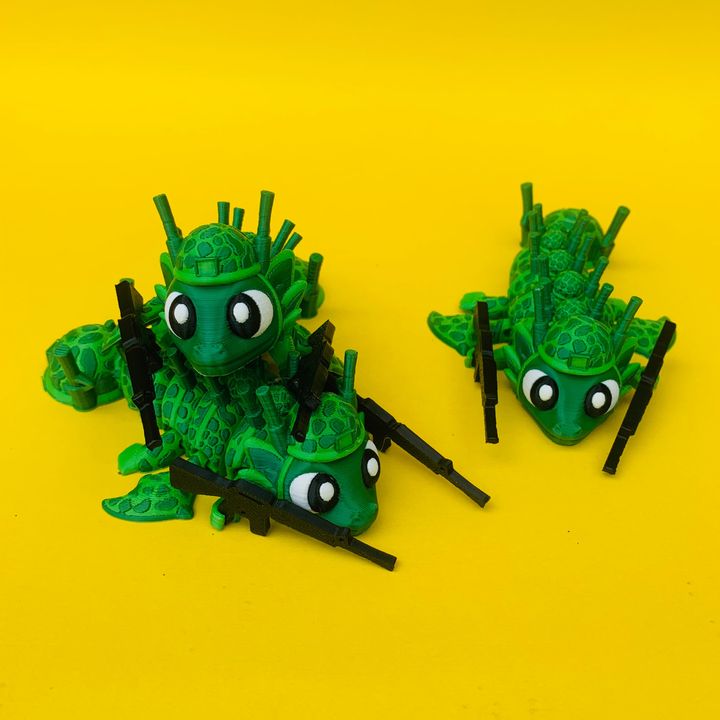 Flexi Soldier Dragon And Egg, Articulated Dragon
