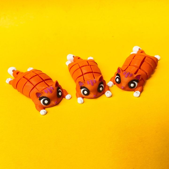 Flexi Cat, Articulated Cute STL File