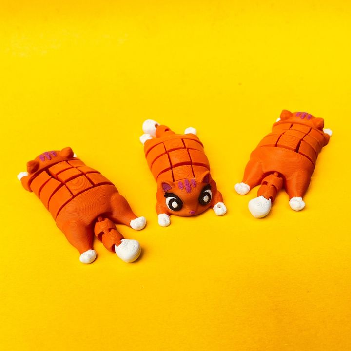 Flexi Cat, Articulated Cute STL File