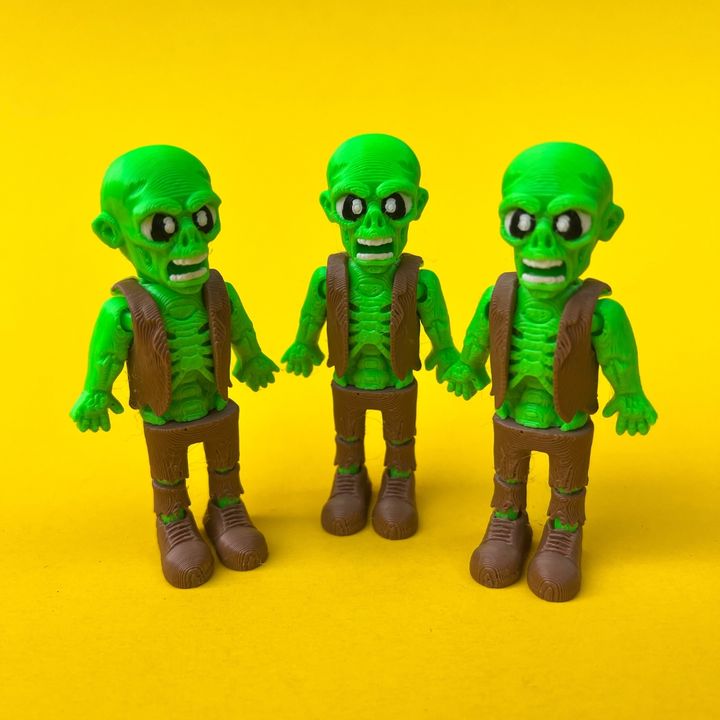 Flexi Zombie, Mummy And Coffin Box : Horror Fidget Toy