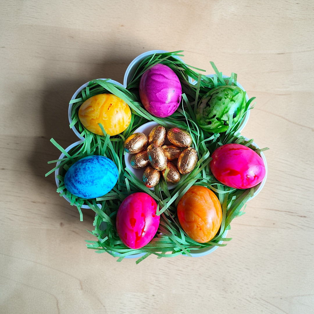 Flower-Shaped Low Poly Decorative Tray
