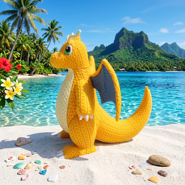 Pokemon Dragonite Knitted - Crochet