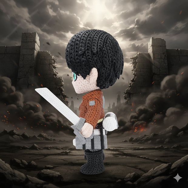 Attack on Titan Eren Yeager Knitted - Crochet
