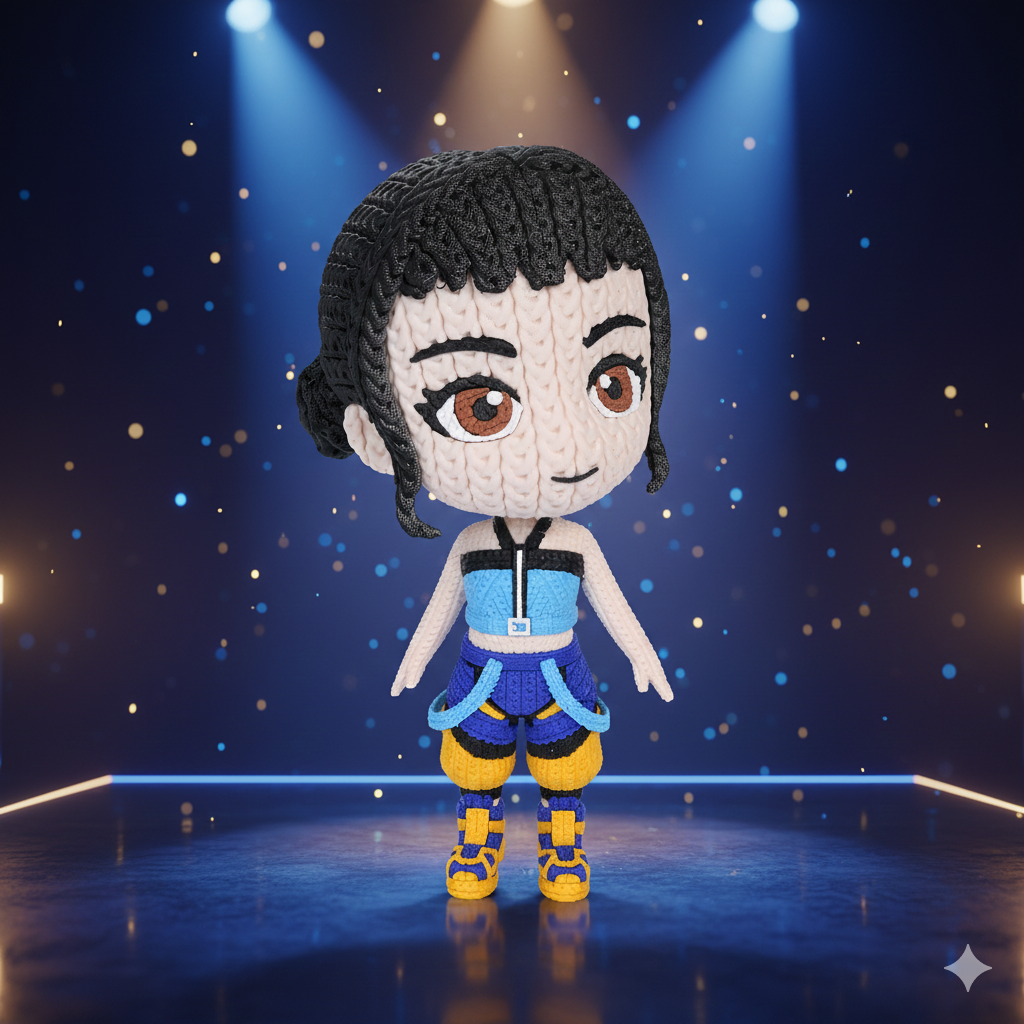 KPop Demon Hunters Zoey Huntrix Knitted - Crochet